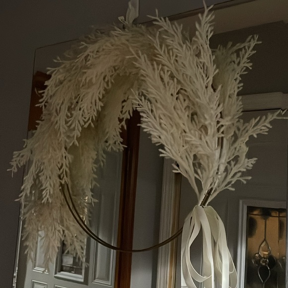Ring Pampas Grass Wreath by Target Threshold. Lightweight & for indoor use. - Picture 4 of 11
